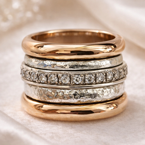 Αναλ Βιντάζ Χρυσό Παχύ σε Στρώσεις