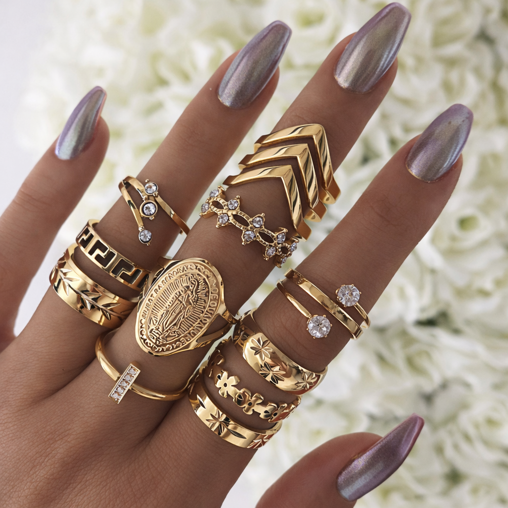 Αποκλειστικό premium σετ με 8 έως 12 δαχτυλίδια