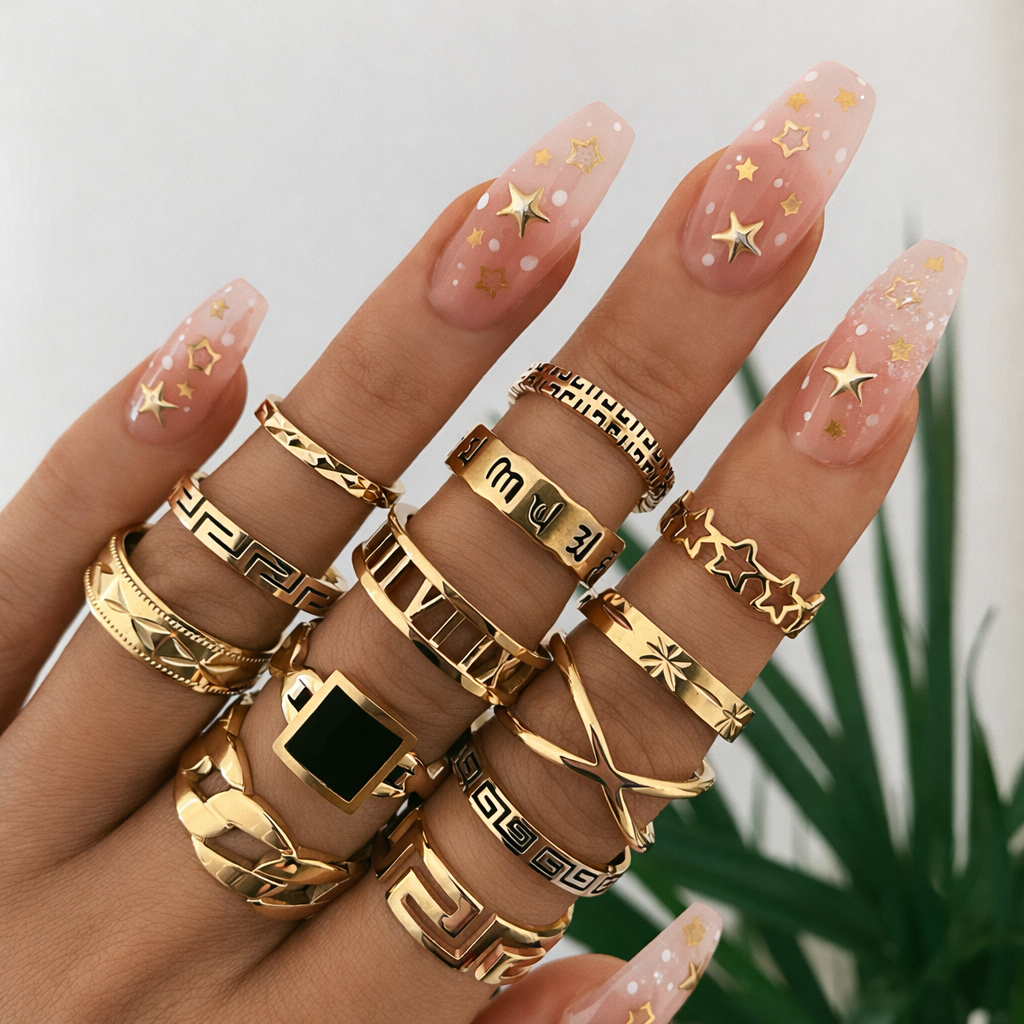 Αποκλειστικό premium σετ με 8 έως 12 δαχτυλίδια