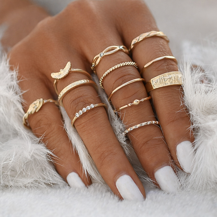 Αποκλειστικό premium σετ με 8 έως 12 δαχτυλίδια