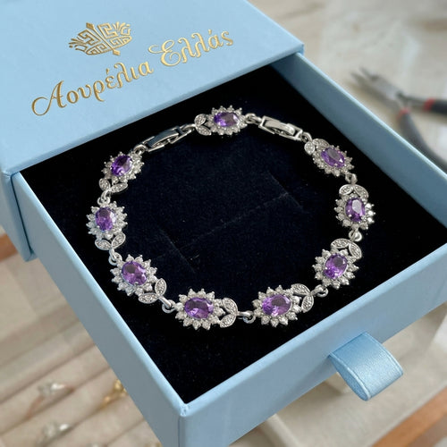 Βραχιόλι Ιρίδα από Λευκό Χρυσό