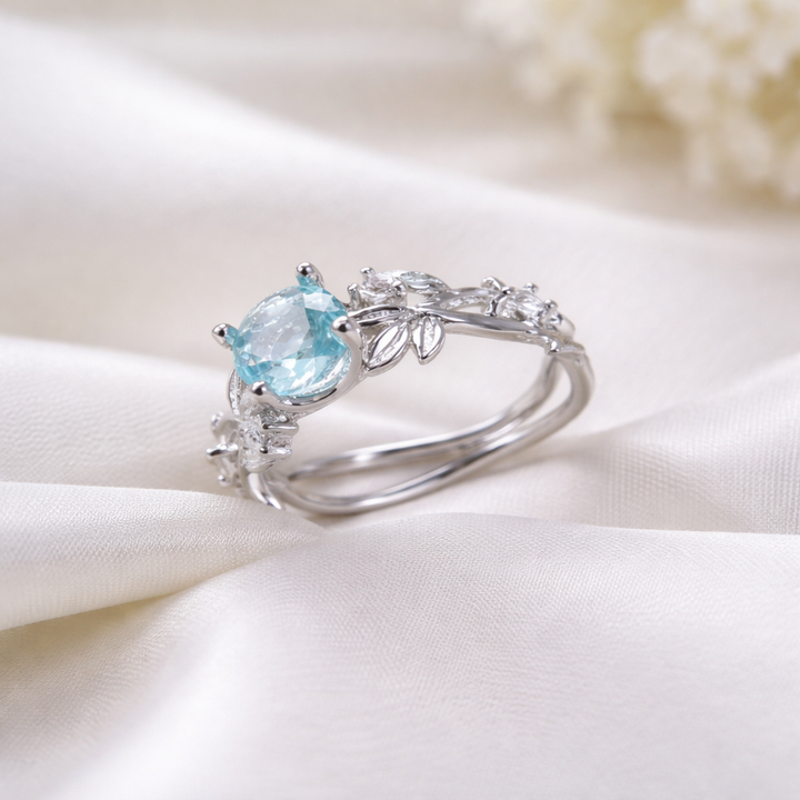 Δαχτυλίδι από Λίθο του Φεγγαριού σε Ασημένιο Στερένιο