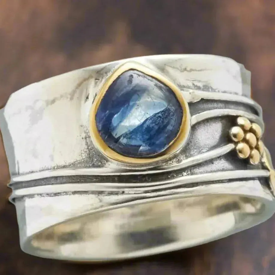 Δαχτυλίδι Βοημίας Διαλογισμού με Πολύτιμο Λίθο