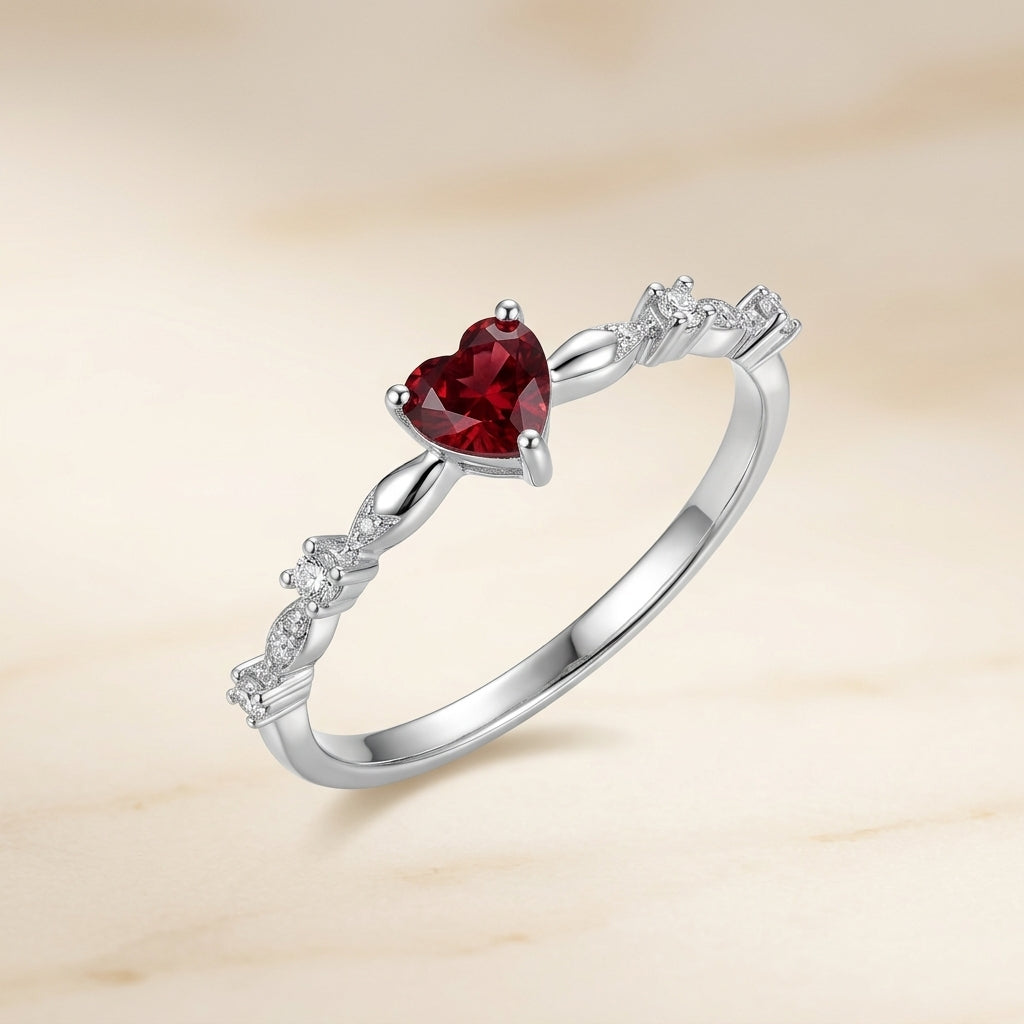 Δαχτυλίδι Κοραλλία από Λευκό Χρυσό