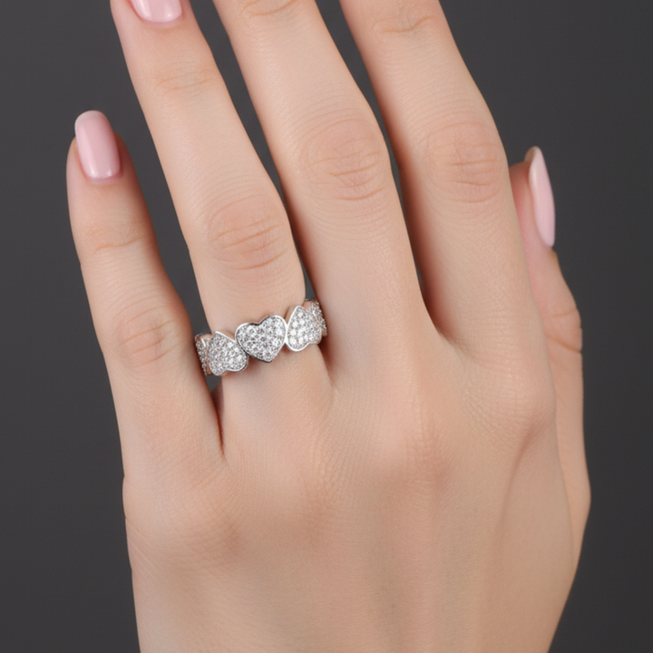 Δαχτυλίδια Καρδιές από Κρύσταλλο