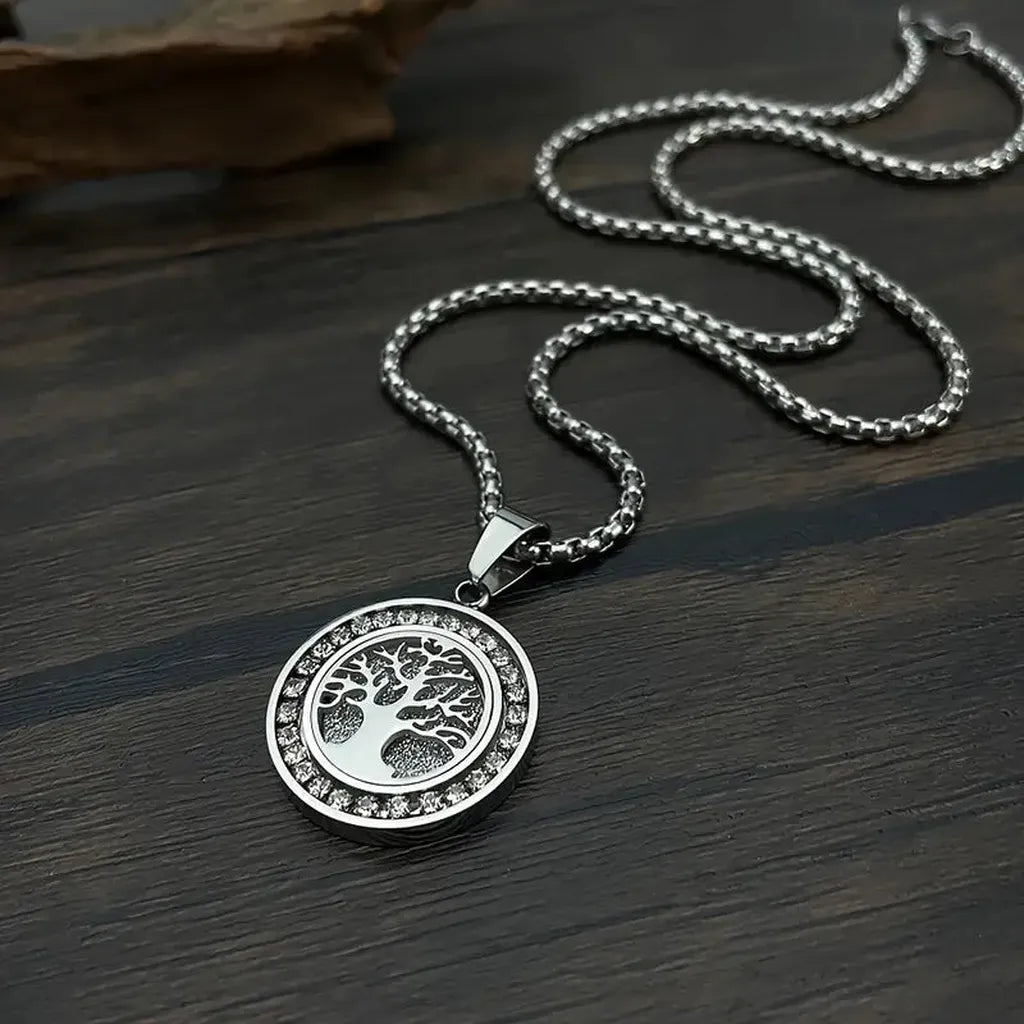 Κολιέ Δέντρο της Ζωής σε Πολυτελές Χρυσό Χρώμα με Ζιρκόνια