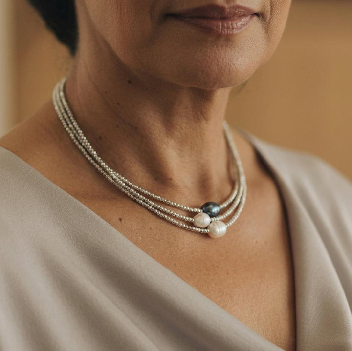 Κολιέ από Φυσικά Μαργαρίτα