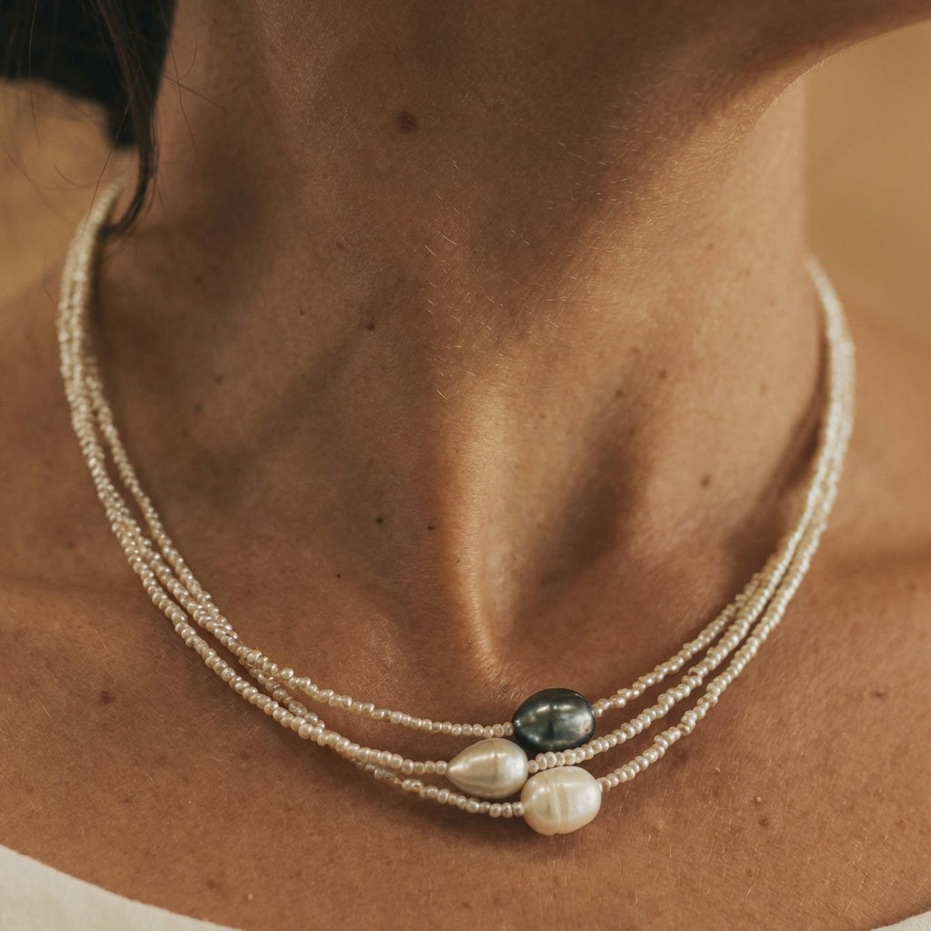 Κολιέ από Φυσικά Μαργαρίτα