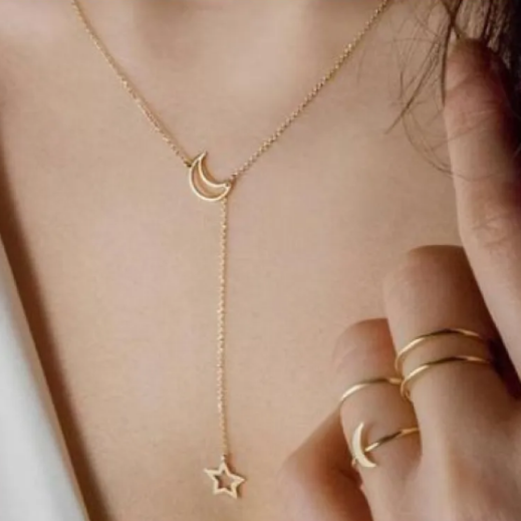 Κοντό Κολιέ Αστέρι της Σελήνης