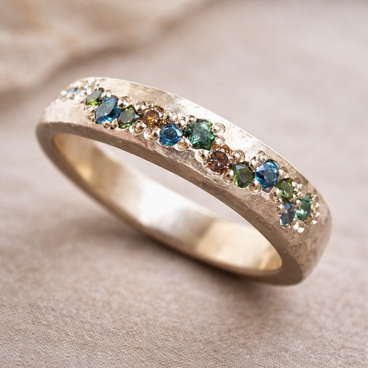 Ρετρό ασημένιο δαχτυλίδι