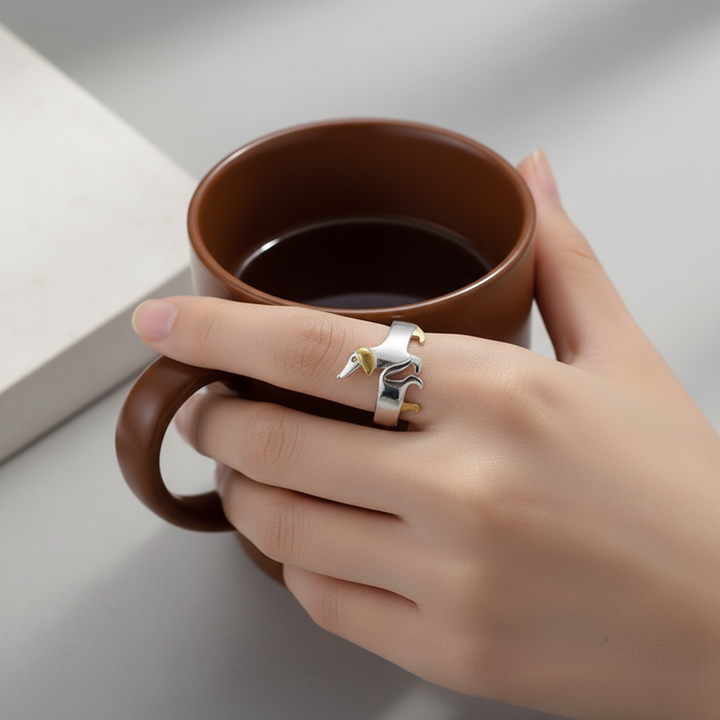 Ρυθμιζόμενο ασημένιο δαχτυλίδι