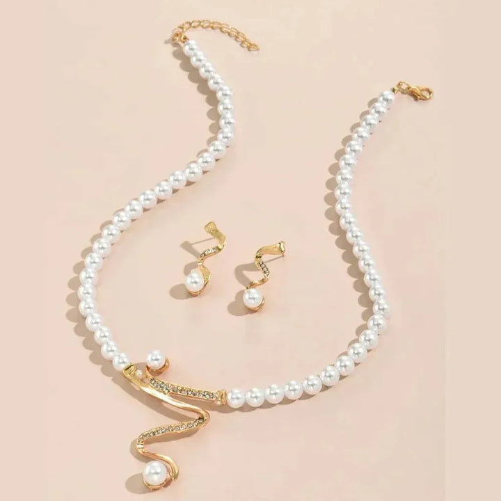 Σετ Κολιέ και Σκουλαρίκια από Φυσικά Μαργαριτάρια