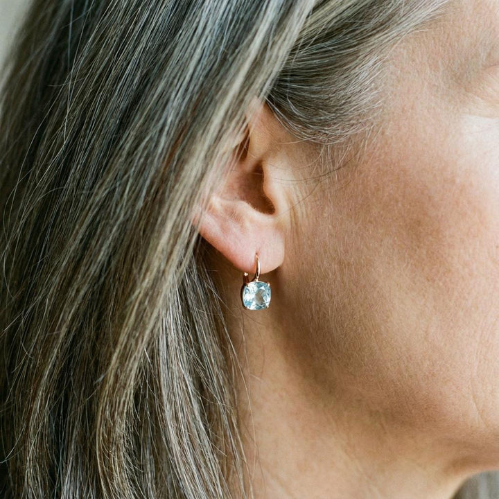 βίντατζ Μπριγκέτες Μπλε με Ενσωματωμένη Ζιρκόνια