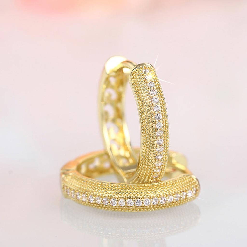 βίντατζ Σκουλαρίκια σε Χρυσό με Κομψό Σχέδιο